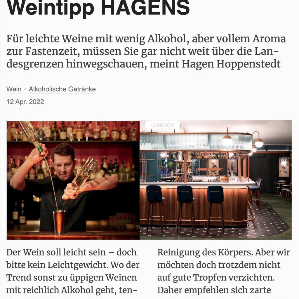 HAGENS WEINTIPP (FOOD & TRAVEL MAGAZIN)